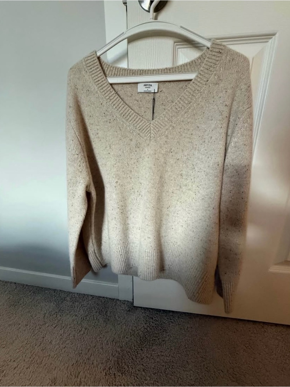 Aritzia V-Neck Cashmere Sweater